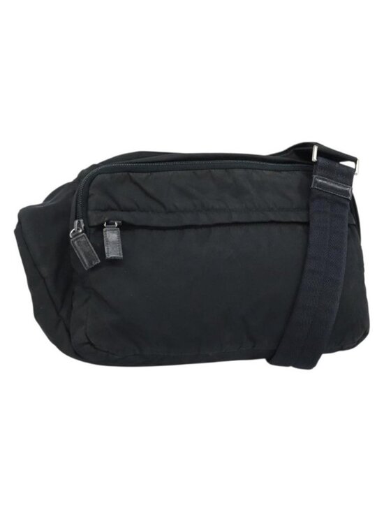 PRADA Handbags - Authentic PRADA Shoulder Bag Nylon Black Silver